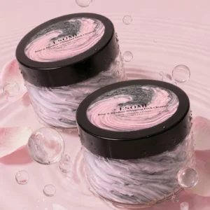ESOMI- Masque nettoyant fouetté & Démaquillant 3 en 1 à l'eau de rose et aux vitamines E et K (100ml)