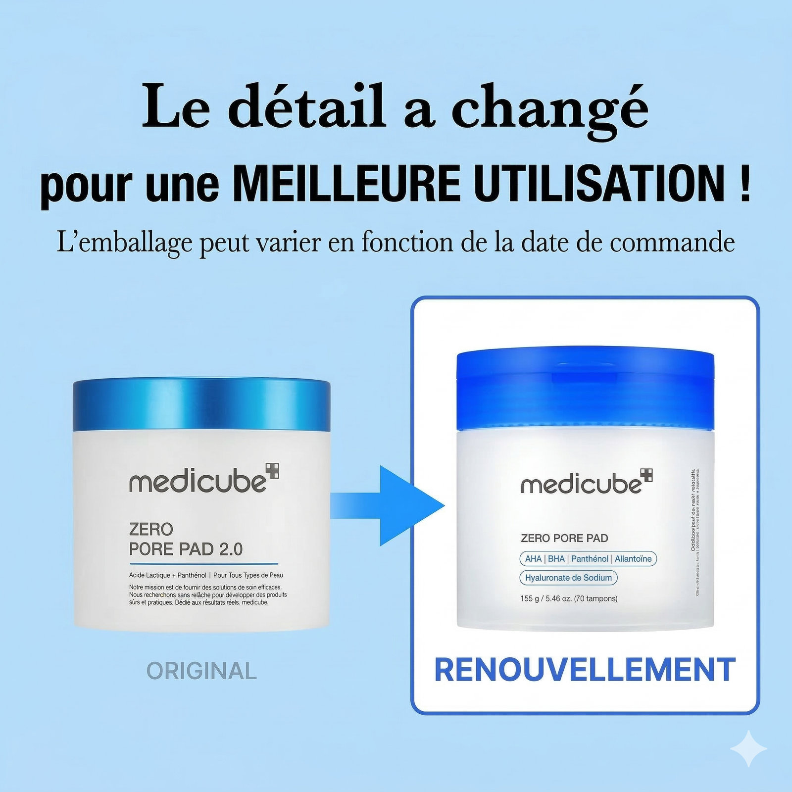 Medicube Pads exfoliants zéro pore 2.0 (70 pads) – Image 9