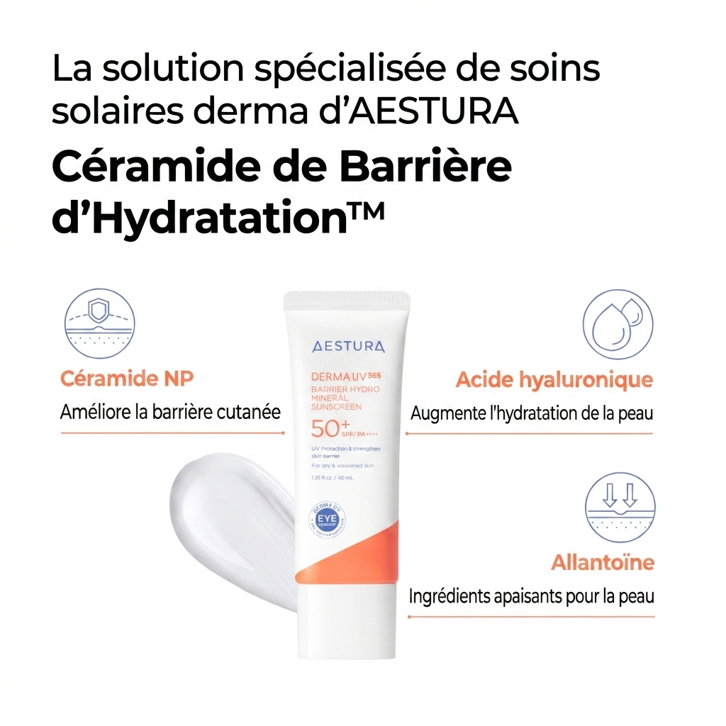 Aestura - Crème solaire hydro-minérale DERMA UV 365 Barrier – Image 8