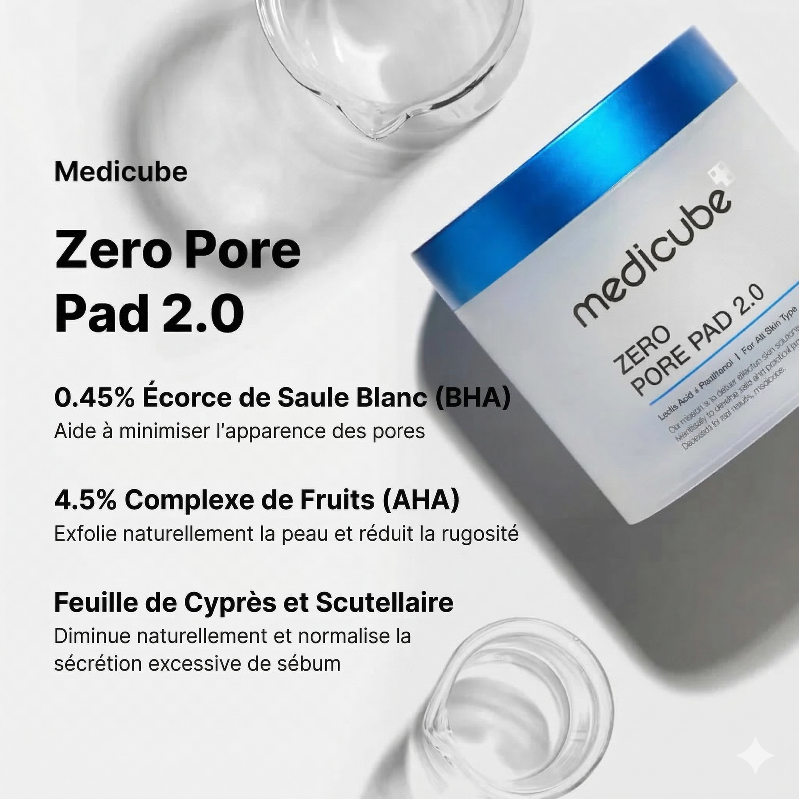 Medicube Pads exfoliants zéro pore 2.0 (70 pads) – Image 3