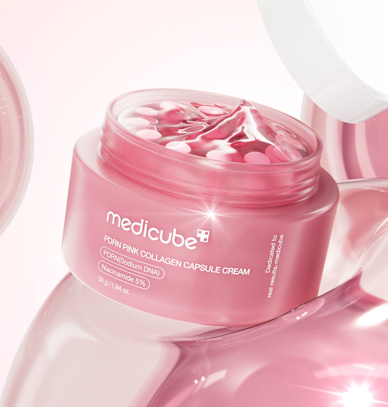 Medicube - Crème Rose capsule au collagène PDRN - 55g (Soin Anti-acné/ tâche) – Image 2