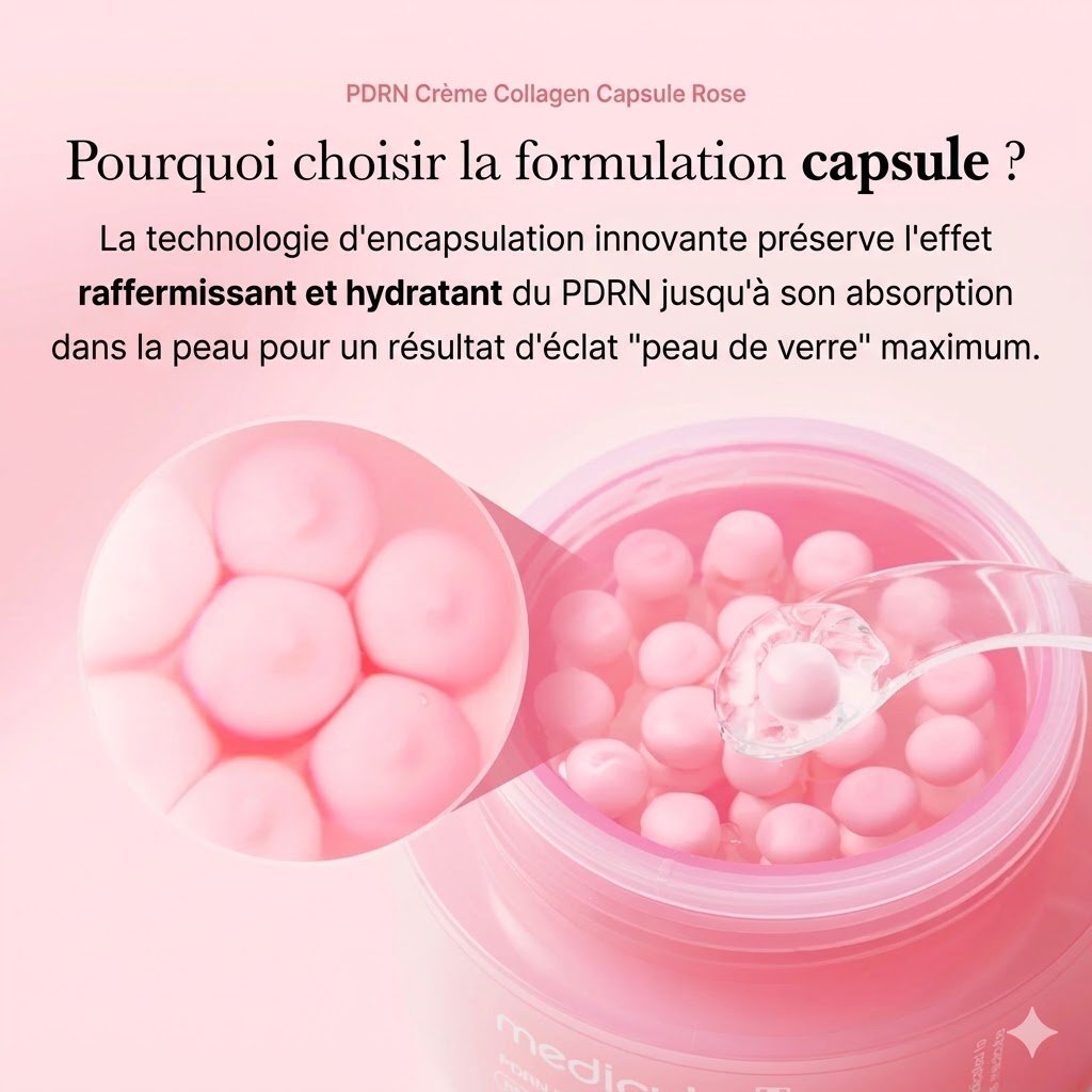 Medicube - Crème Rose capsule au collagène PDRN - 55g (Soin Anti-acné/ tâche) – Image 8