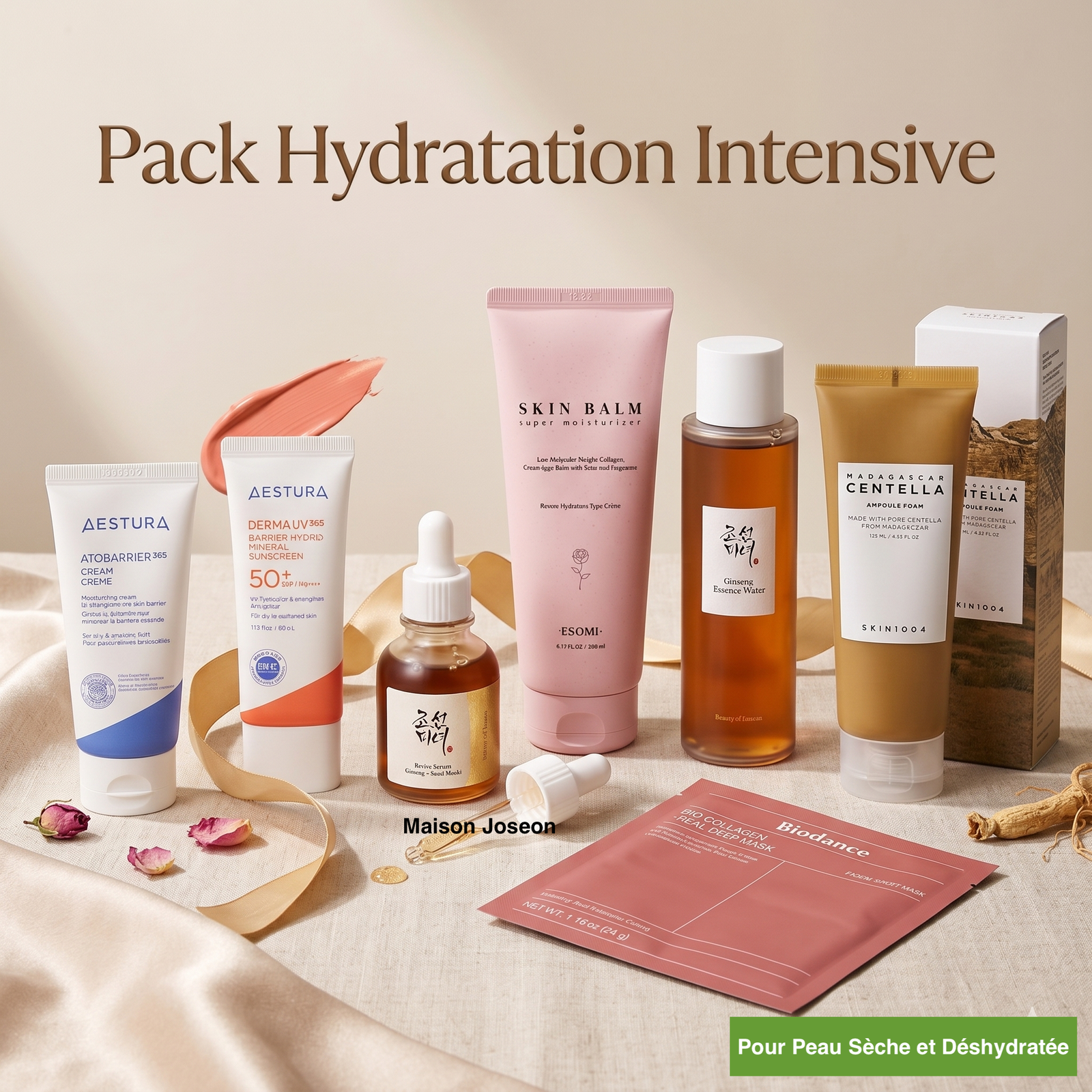 Pack Hydratation Intensive : Le Rituel Dermo-Repulpant pour Peau Sèche & Désaltérée