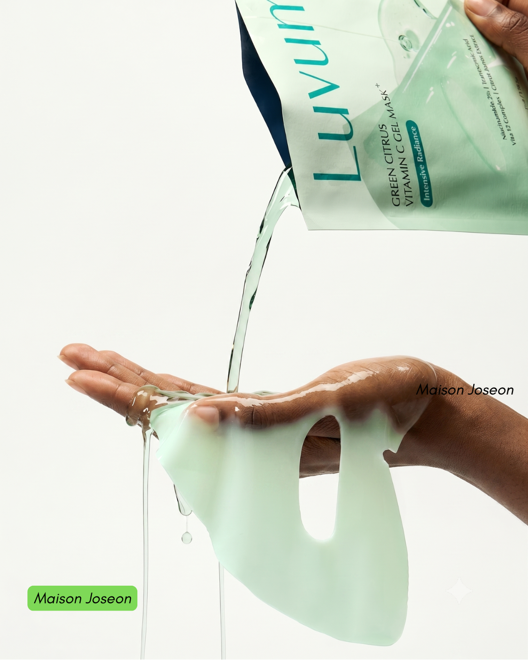 Luvum- Masque gel à la vitamine C et aux agrumes verts Plus (Boîte de 5 masques) – Image 7