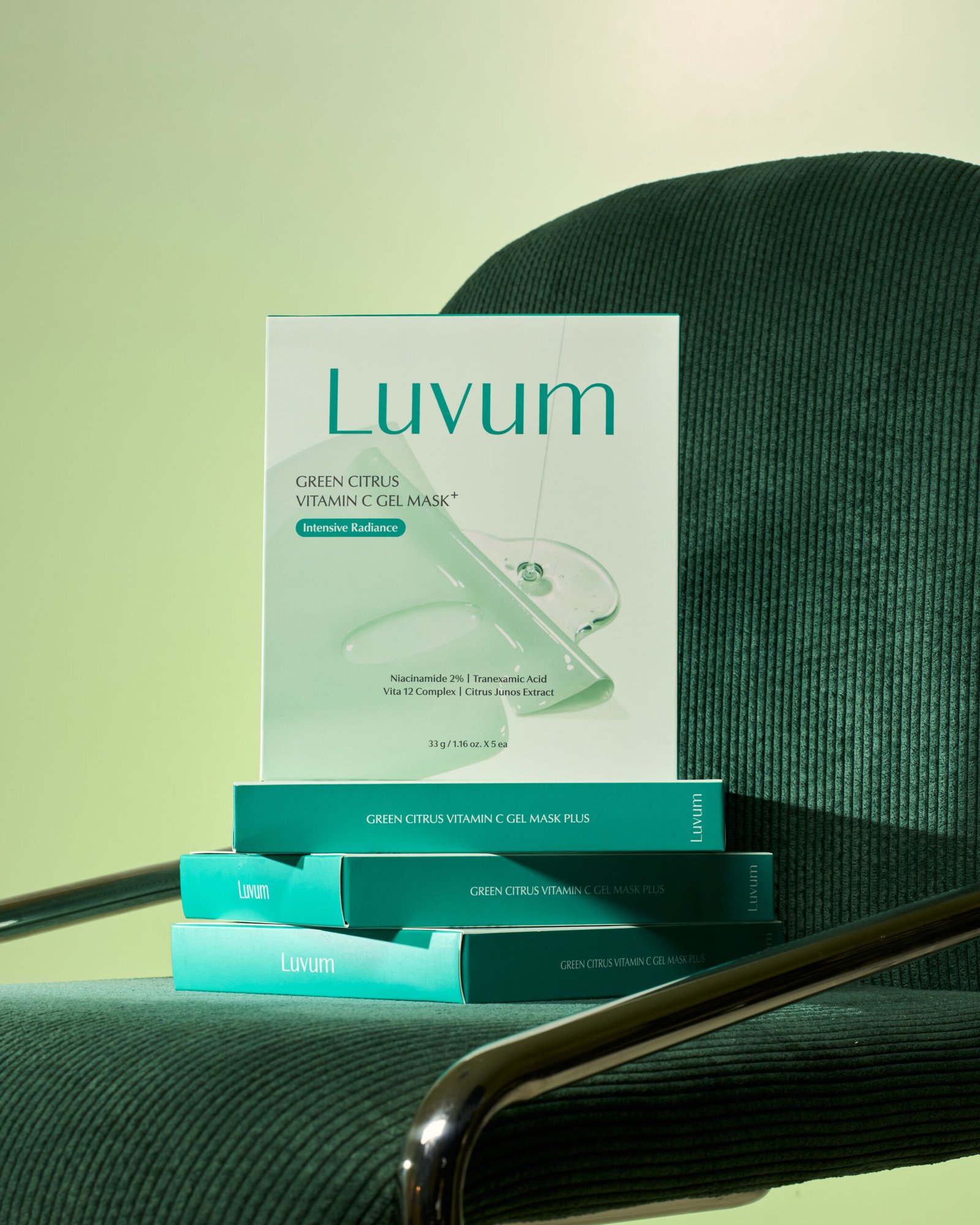 Luvum- Masque gel à la vitamine C et aux agrumes verts Plus (Boîte de 5 masques) – Image 11
