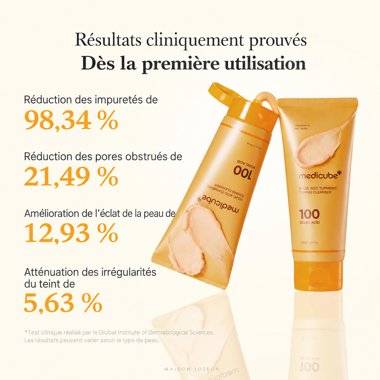 Medicube - Nettoyant anti-taches tonifiant à l'acide kojique et au curcuma (120 g) – Image 3
