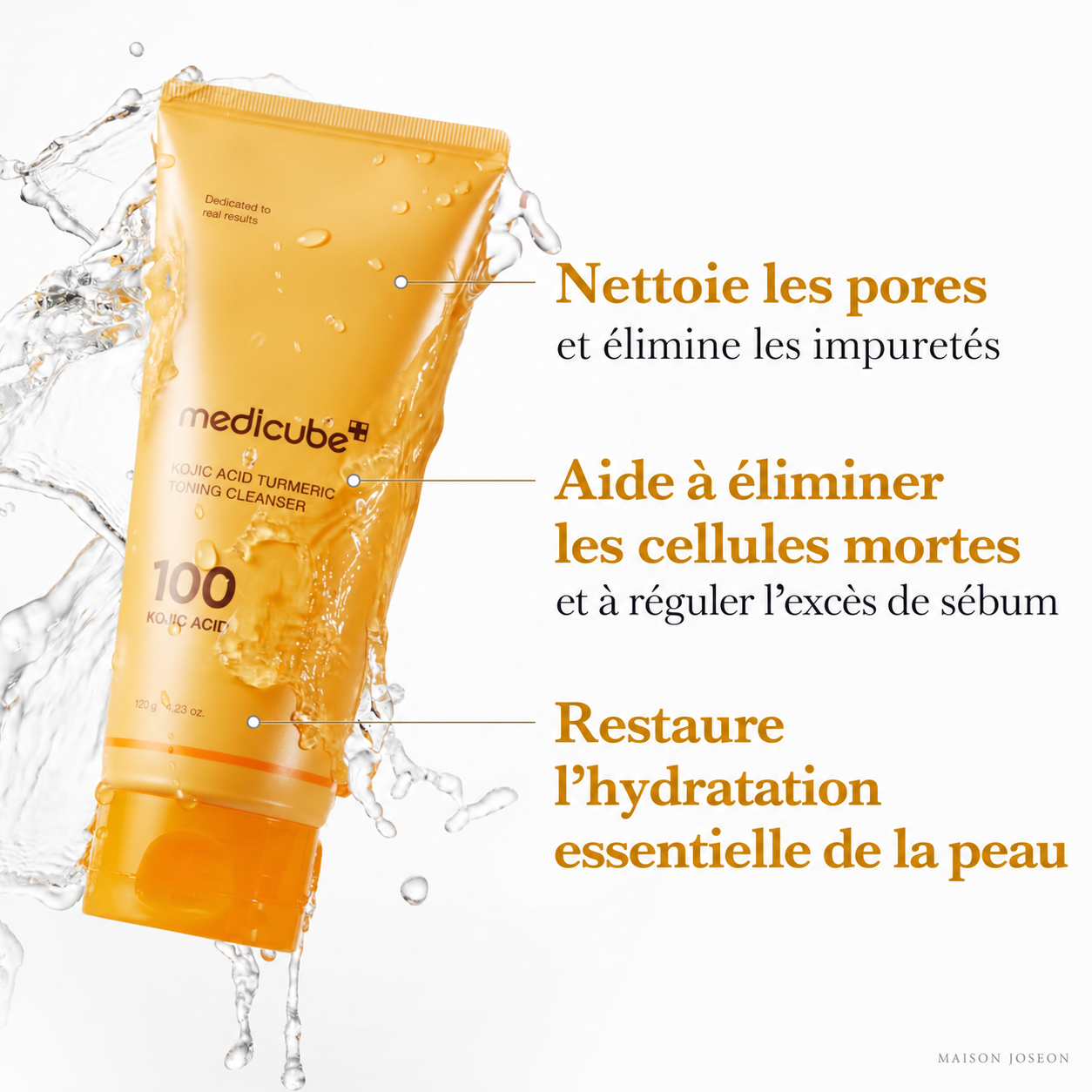 Medicube - Nettoyant anti-taches tonifiant à l'acide kojique et au curcuma (120 g) – Image 5