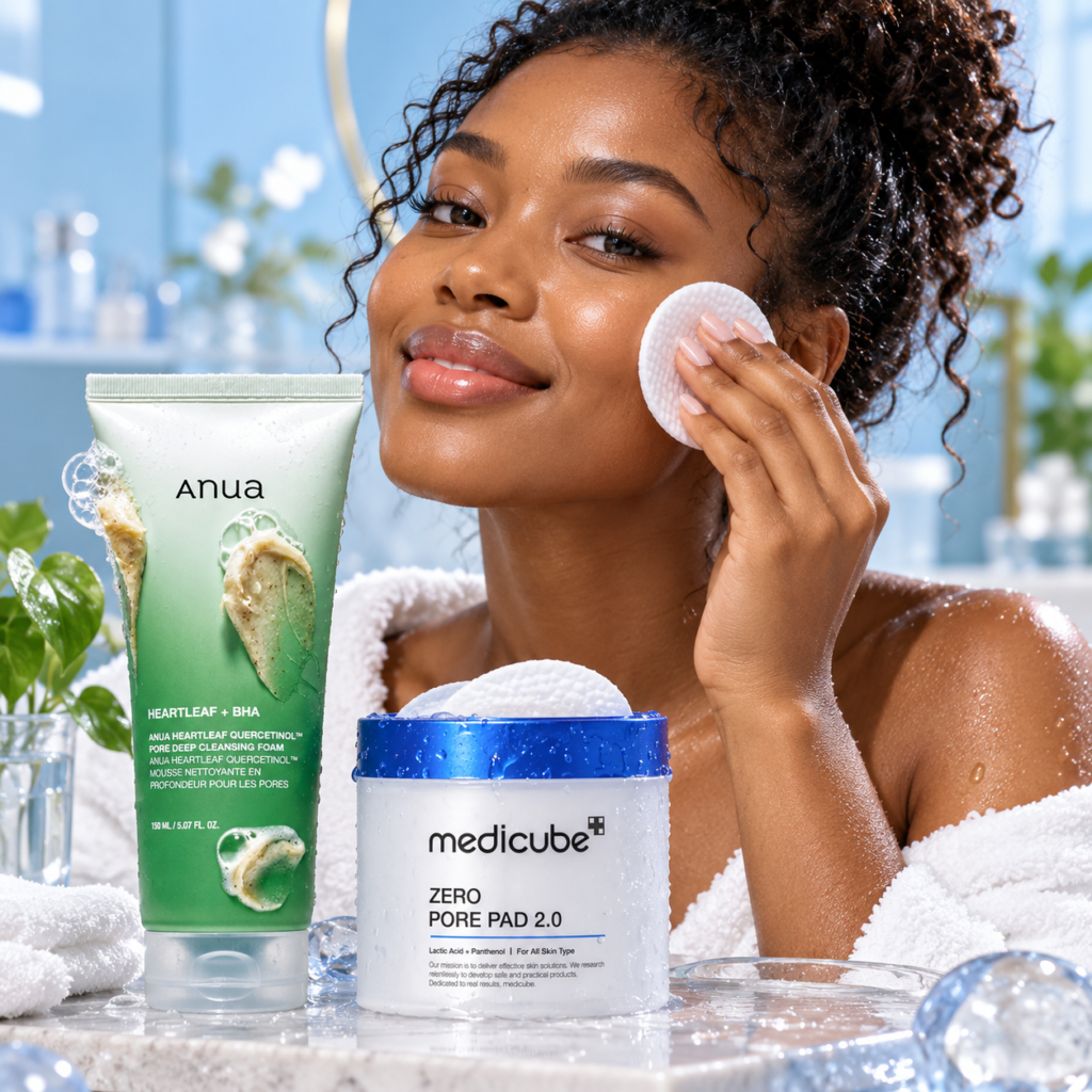 Duo Contre les Pores Dilatés & les Points Noirs – ANUA + Medicube